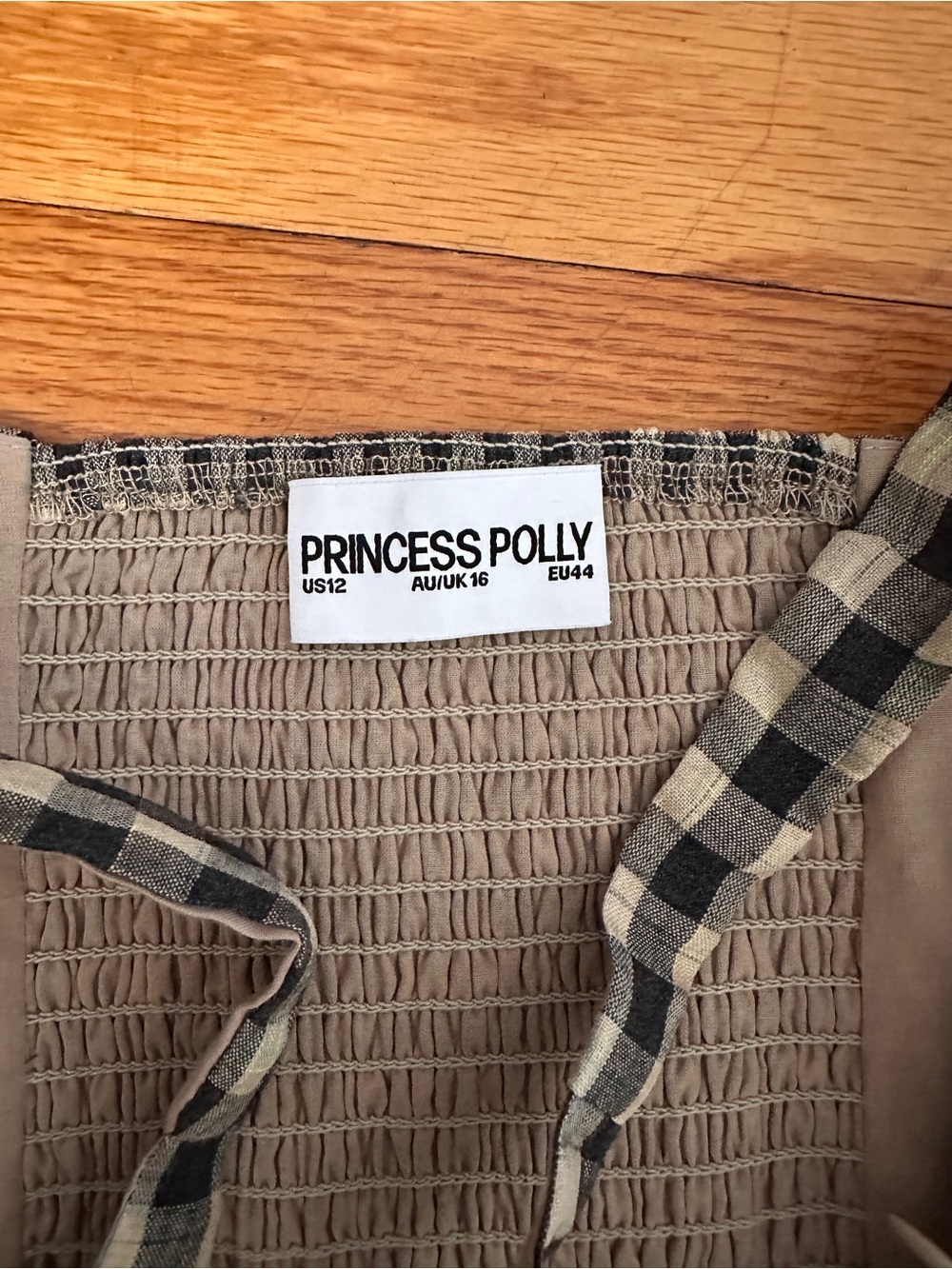 Princess Polly Checkered Gingham Maxi cotton Dress - Picture 2 of 7